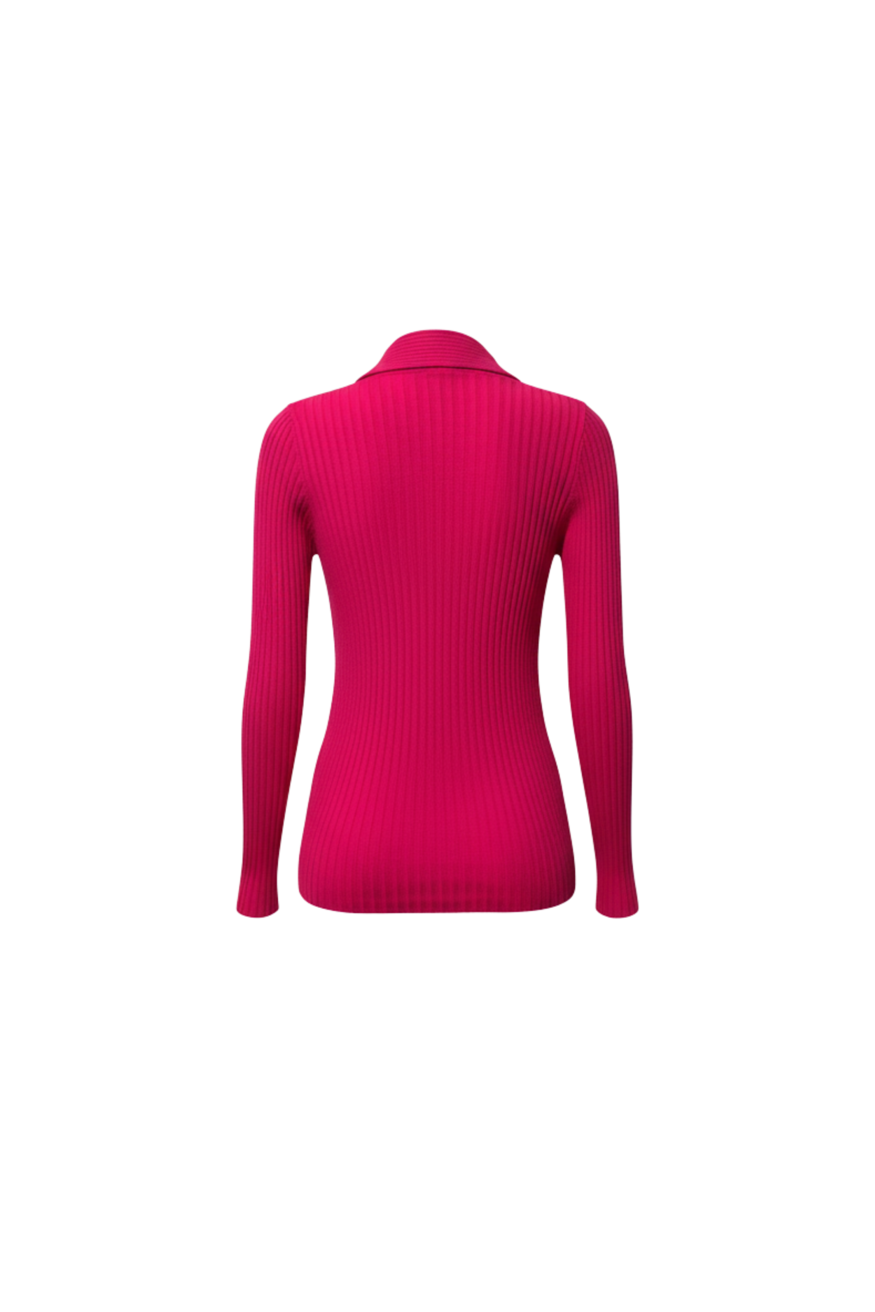 Fitilli V Yaka Düğmeli Kadın Triko Hırka - Pembe - Görsel 2