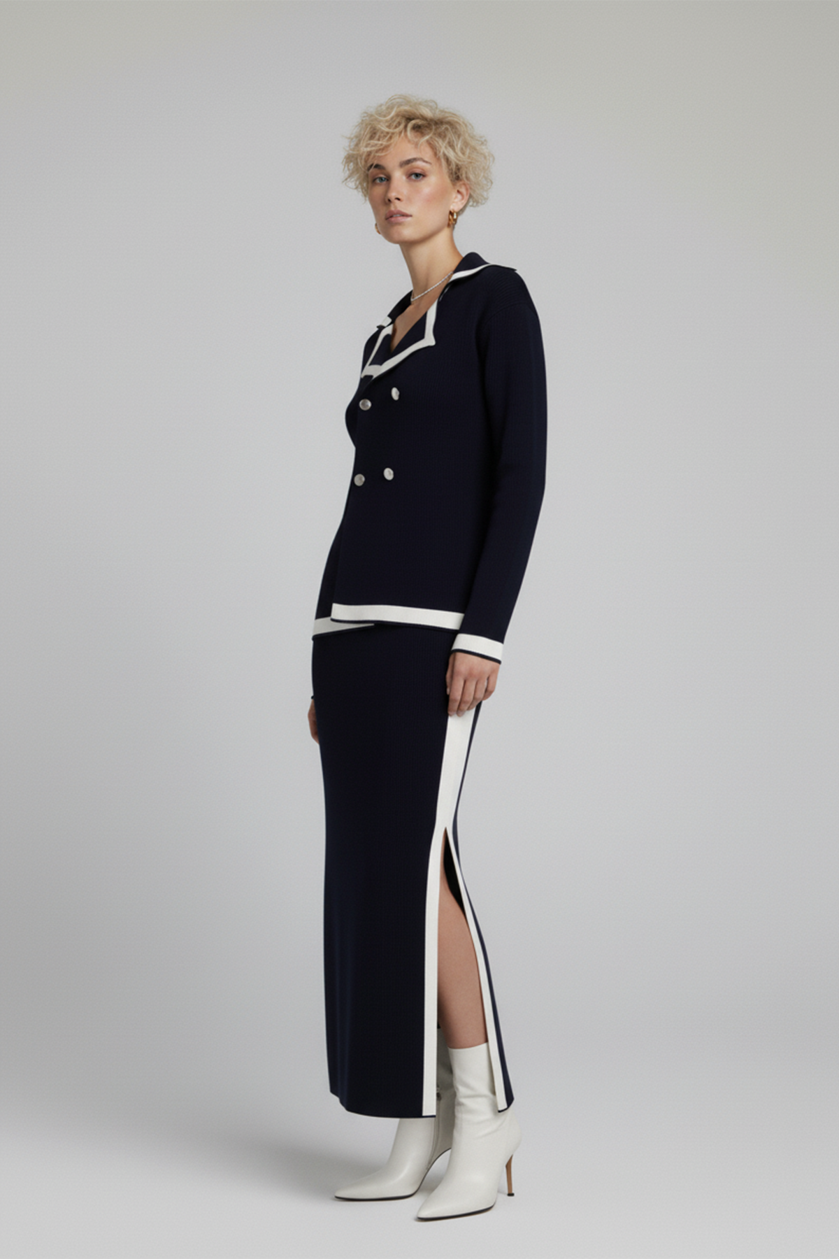 Kadın Triko Ceket Etek İkili Takım - Görsel 5