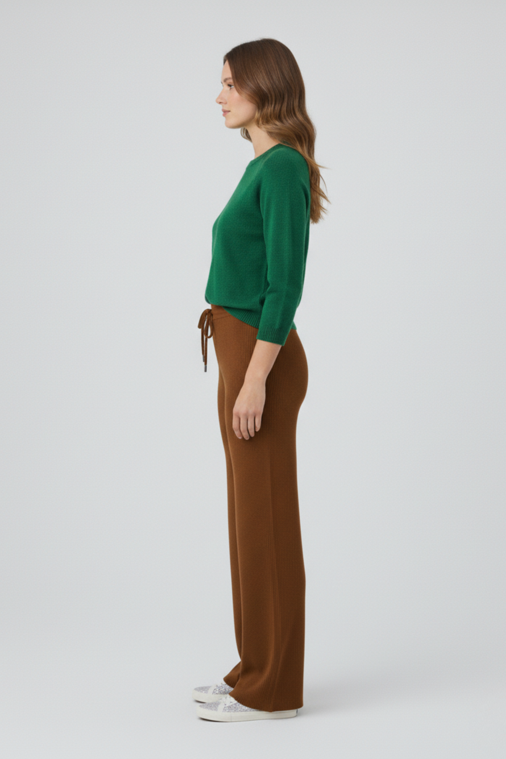 Kadın Modern Kahverengi Pantolon - Görsel 2