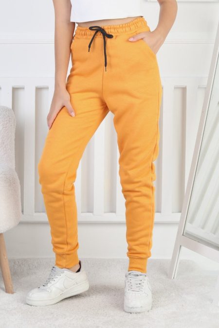 Şardonlu 3 İplik Düz Kız Çocuk Eşofman Altı