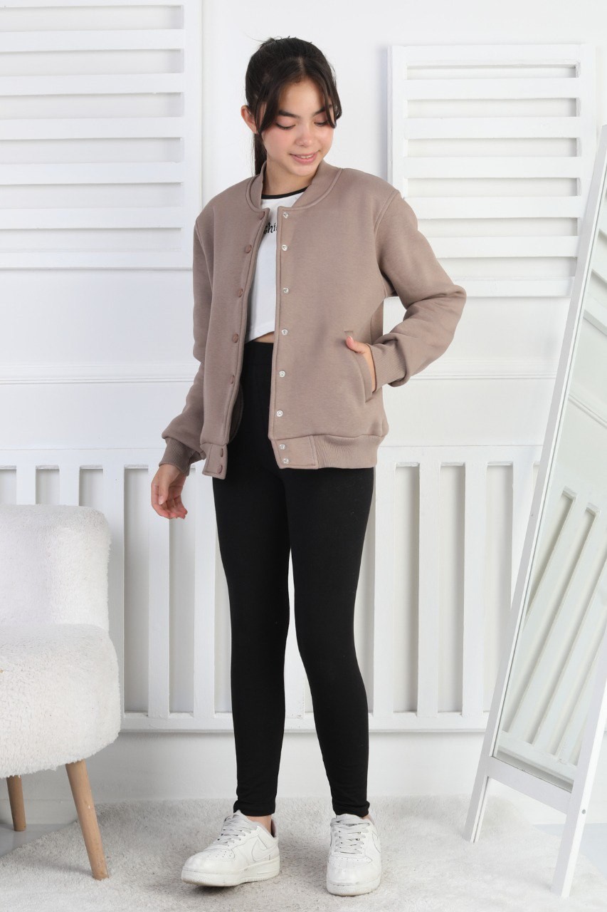 Şardonlu 3 İplik Çıtçıtlı Kız Çocuk Sweatshirt 3 Şardonlu 3 İplik Çıtçıtlı Kız Çocuk Sweatshirt - Görsel 3