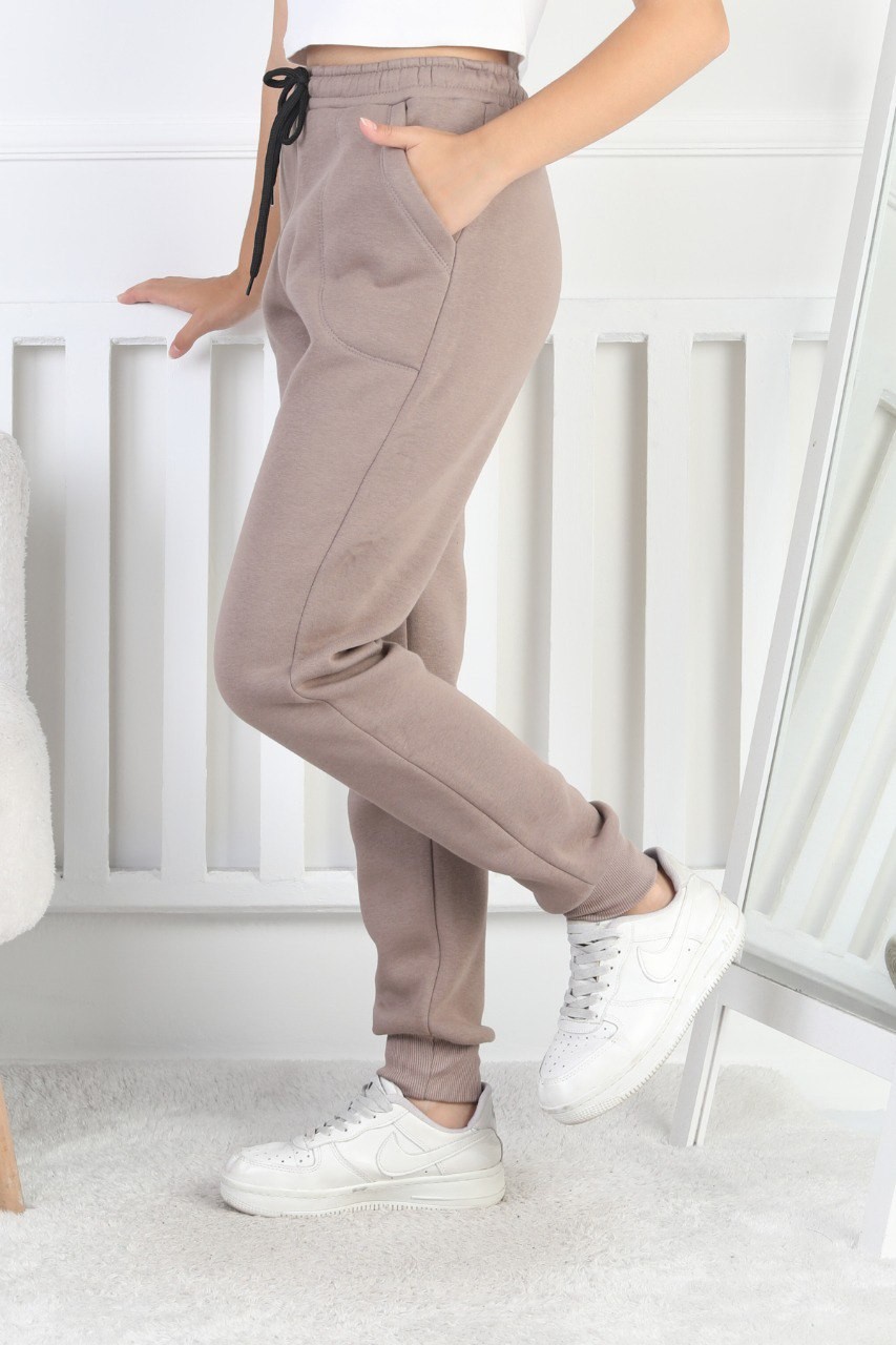 Şardonlu 3 İplik Düz Kız Çocuk Kahverengi Eşofman Altı 2 Şardonlu 3 İplik Düz Kız Çocuk Kahverengi Eşofman Altı - Görsel 2