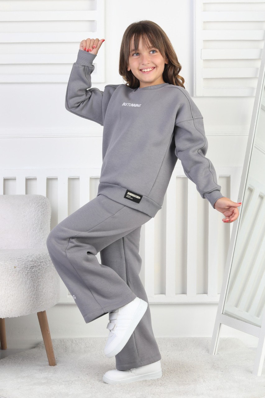 Üç İplik Baskılı Kız Çocuk Takım 2 Üç İplik Baskılı Kız Çocuk Takım - Görsel 2