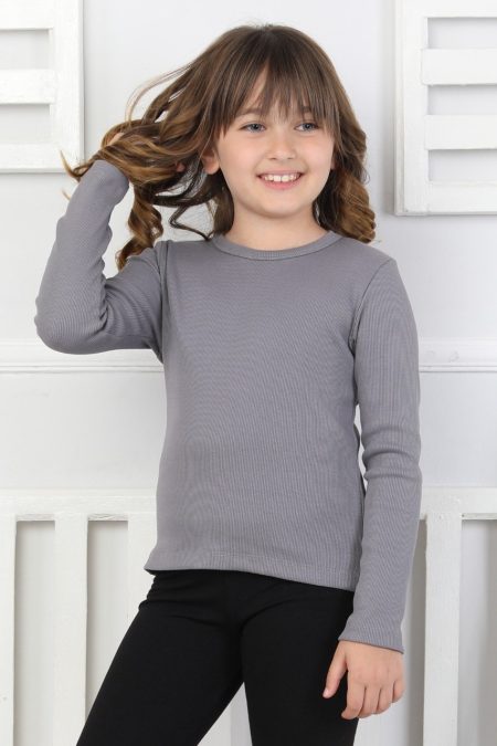 Uzun Kollu Kız Çocuk Body