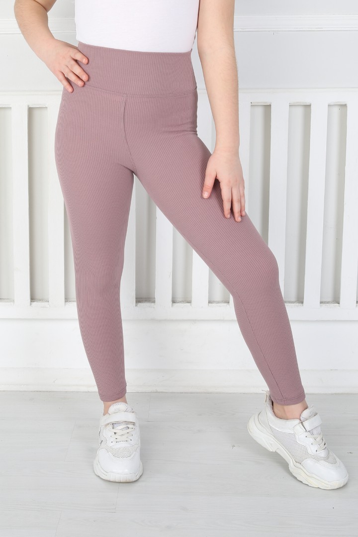 Dar Paça Birinci Kalite Fitilli Kumaş Mürdüm Kız Çocuk Günlük Tayt 2 Dar Paça Birinci Kalite Fitilli Kumaş Mürdüm Kız Çocuk Günlük Tayt - Görsel 2