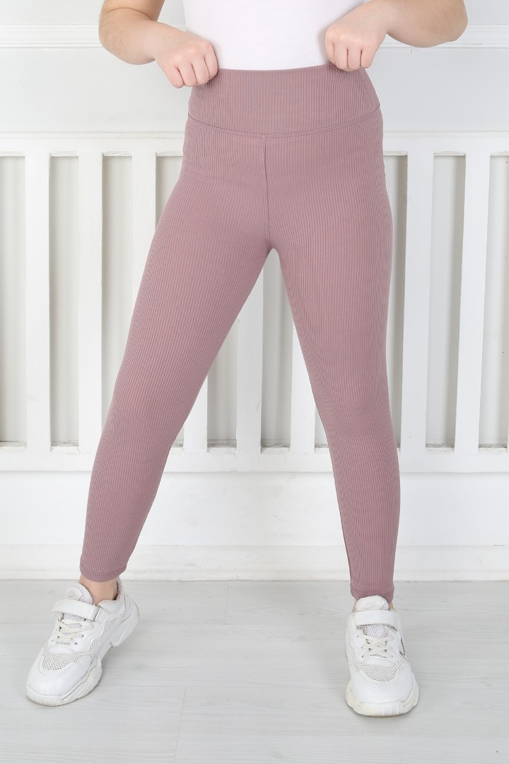 Dar Paça Birinci Kalite Fitilli Kumaş Mürdüm Kız Çocuk Günlük Tayt 4 Dar Paça Birinci Kalite Fitilli Kumaş Mürdüm Kız Çocuk Günlük Tayt - Görsel 4