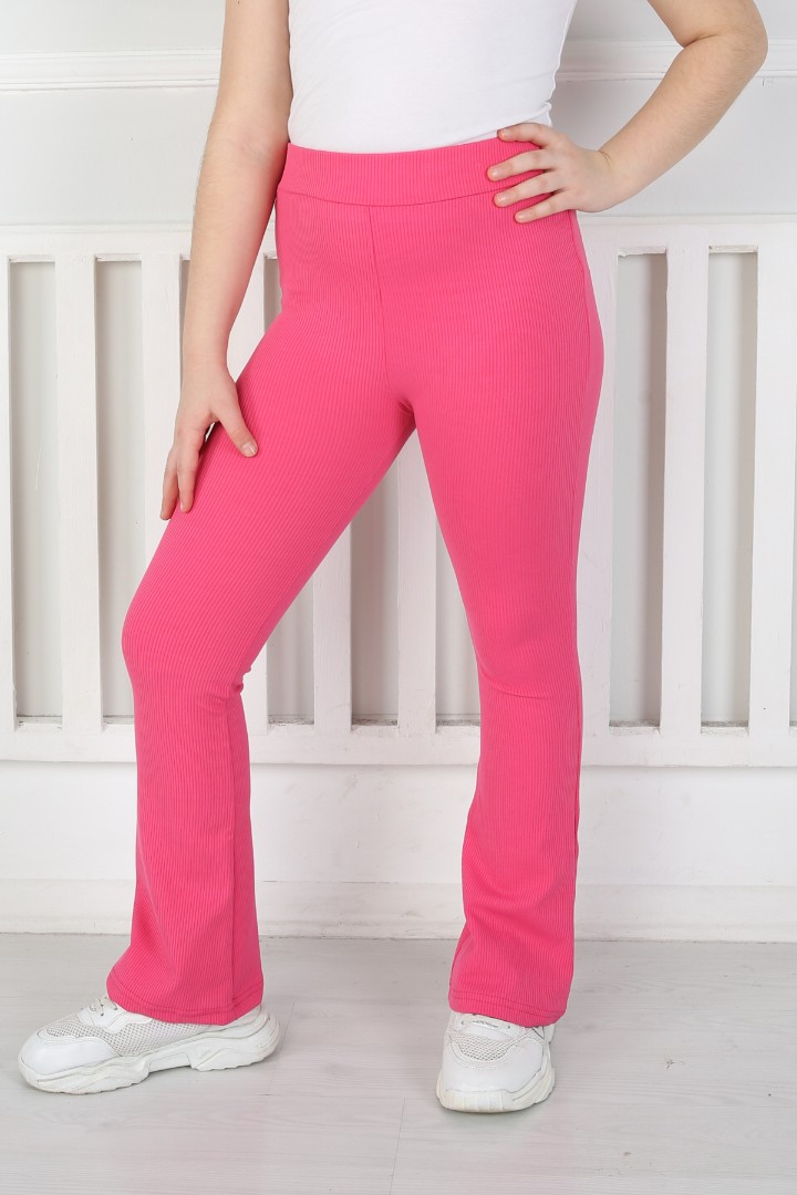 İspanyol Paça Birinci Kalite Fitilli Kumaş Fuşya Kız Çocuk Günlük Tayt 1 İspanyol Paça Birinci Kalite Fitilli Kumaş Fuşya Kız Çocuk Günlük Tayt