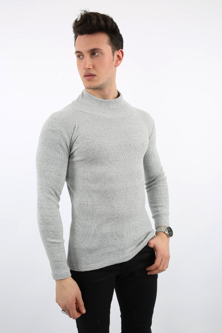 Fitili Likralı Kumaş Erkek Günlük Boğazlı Body 1 Fitili Likralı Kumaş Erkek Günlük Boğazlı Body