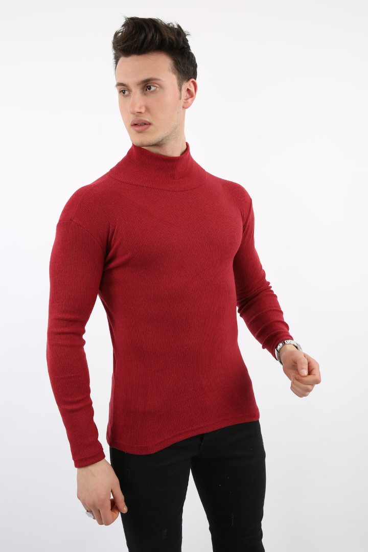 Fitili Likralı Kumaş Erkek Günlük Boğazlı Body 1 Fitili Likralı Kumaş Erkek Günlük Boğazlı Body