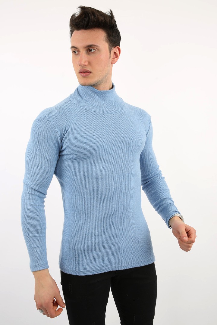 Fitili Likralı Kumaş Erkek Günlük Boğazlı Body 1 Fitili Likralı Kumaş Erkek Günlük Boğazlı Body