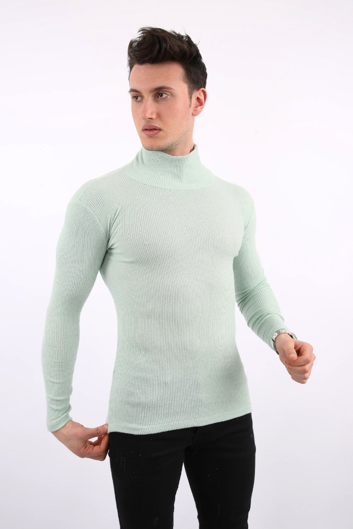 Fitili Likralı Kumaş Erkek Günlük Boğazlı Body 1 Fitili Likralı Kumaş Erkek Günlük Boğazlı Body