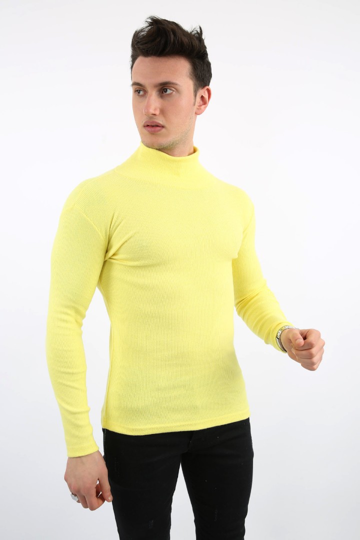 Fitili Likralı Kumaş Erkek Günlük Boğazlı Body 1 Fitili Likralı Kumaş Erkek Günlük Boğazlı Body