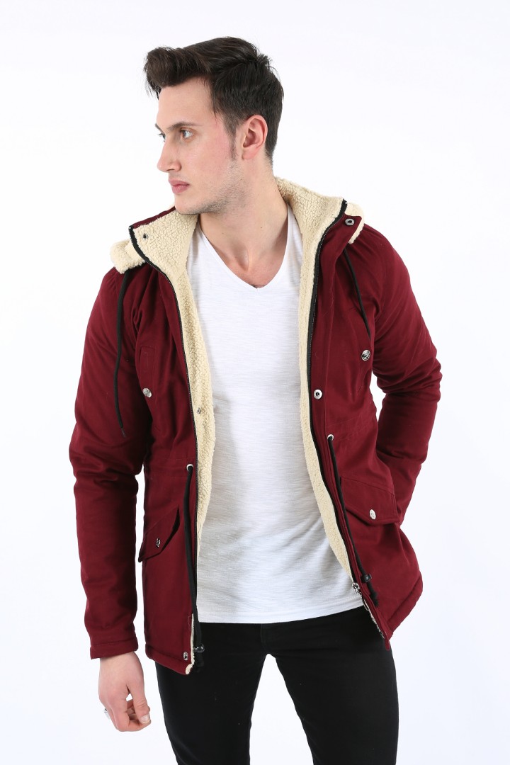İçi Kürklü Çıkmalı Kapşonlu Kalın Erkek Günlük Kabardin Mont 1 İçi Kürklü Çıkmalı Kapşonlu Kalın Erkek Günlük Kabardin Mont