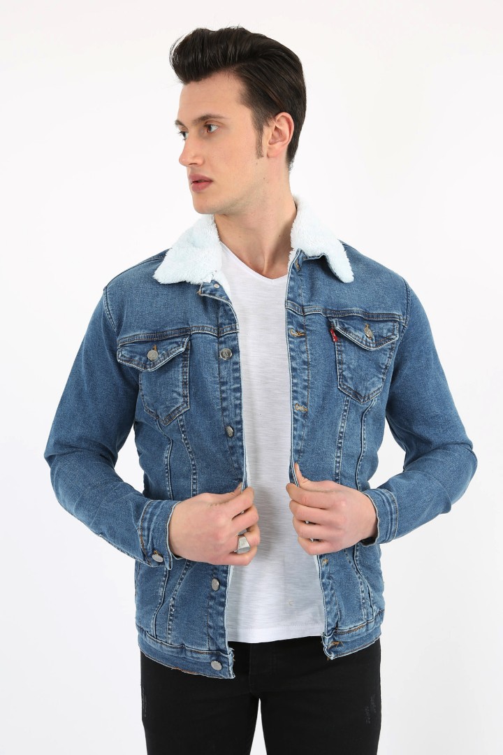 İçi Kürklü Çıtçıt Düğmeli Kalın Spor Erkek Günlük Kot Mont 1 İçi Kürklü Çıtçıt Düğmeli Kalın Spor Erkek Günlük Kot Mont